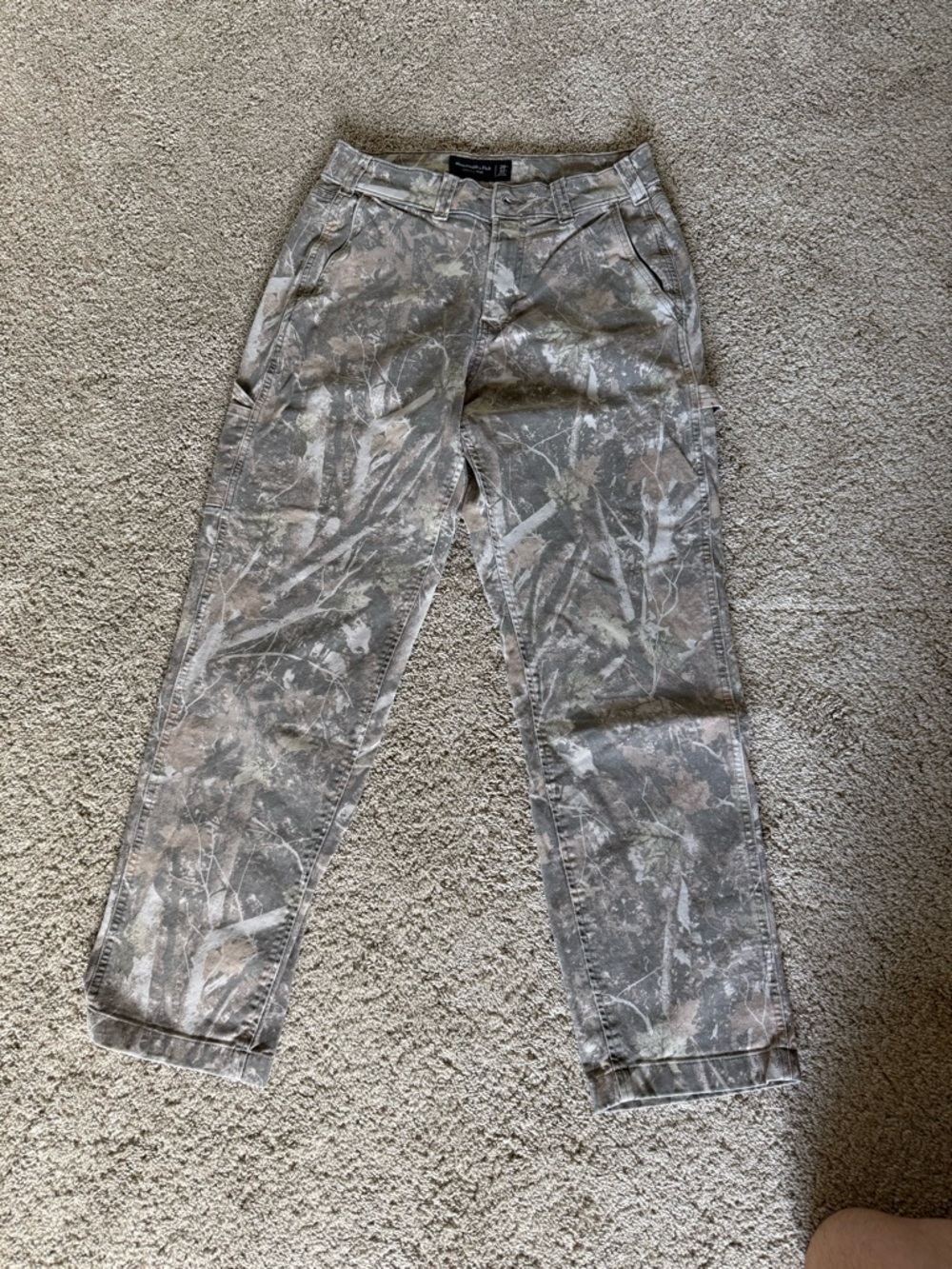 Abercrombie Men's light Camouflage Carpenter Pants - Athletic Loose Fit 29x32